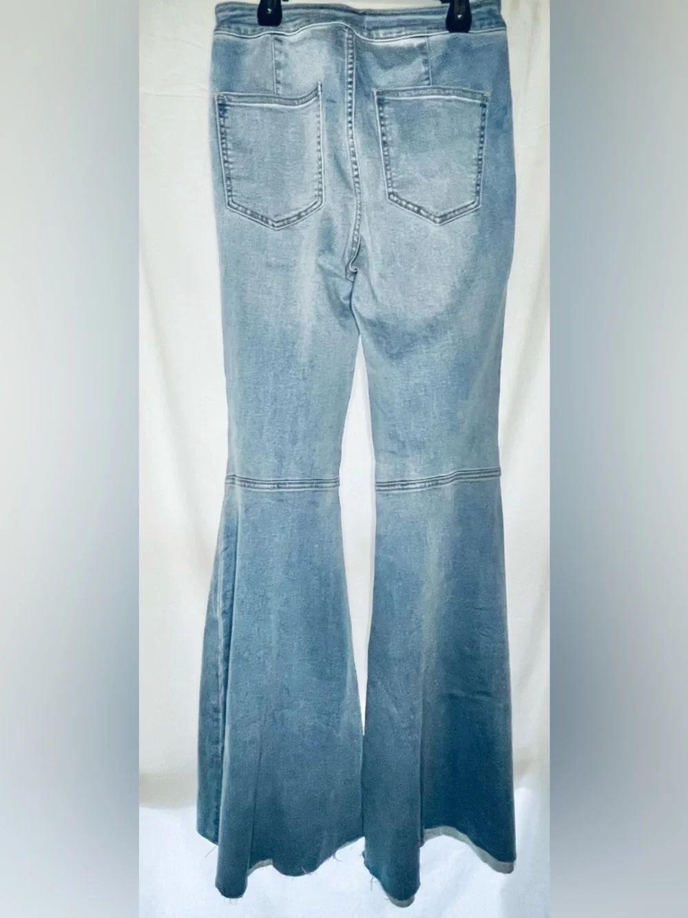 Free People- Just Float On Flare Jeans In Light Wash - Picture 8 of 8